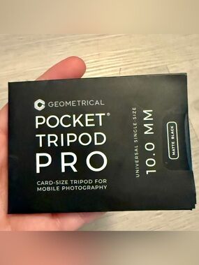 New Pocket Tripod PRO Geometrical 10.0 Universal Single Size Matte Black